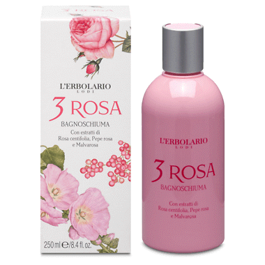 3 Rosa bagnoschiuma