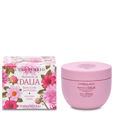 Sfumature di dalia burro scrub corpo
