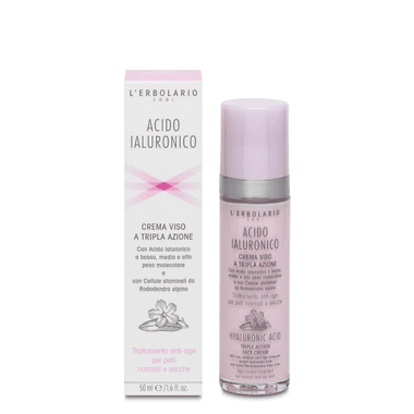 Acido ialuronico crema viso per pelli normali e secche