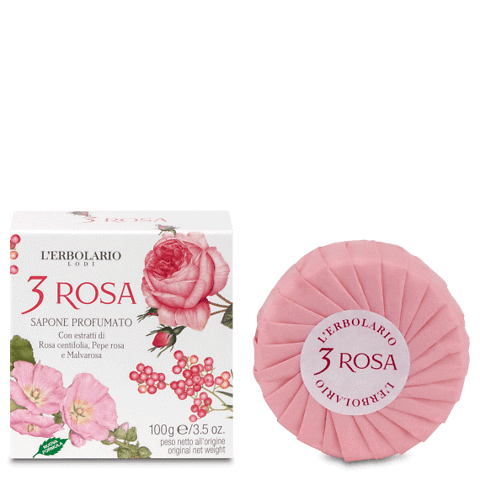 3 Rosa sapone profumato