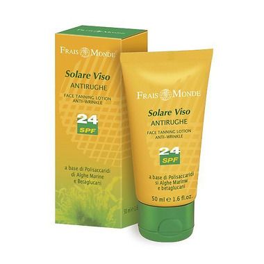 Crema solare viso antirughe SPF 24