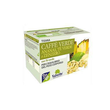 Tisana caffè verde, ananas, tè verde e zenzero
